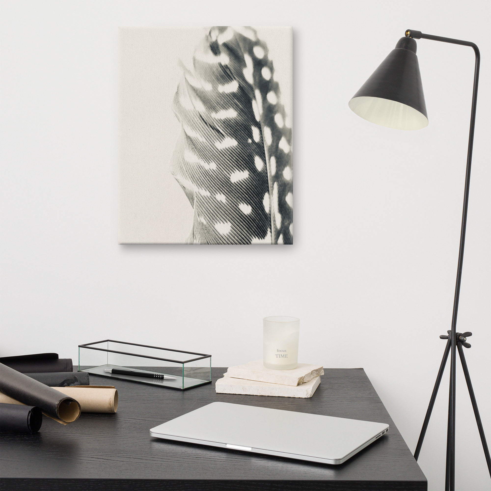 The Guinea's Mark The Guinea's Mark gallery wrapped canvas art (front view)