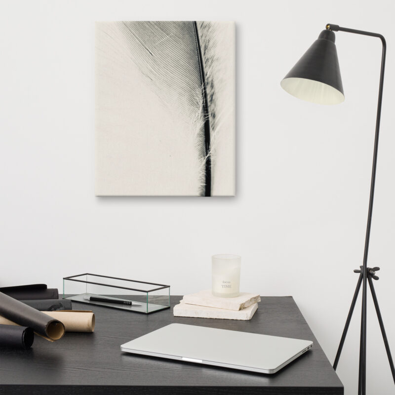 Serene Cascade gallery wrapped canvas art (front view)