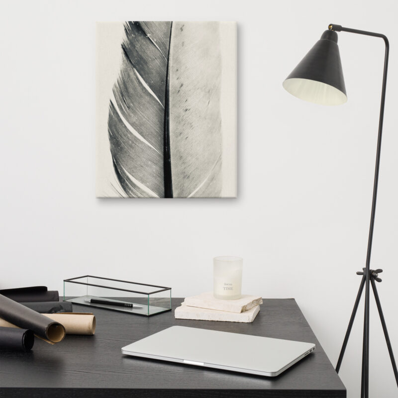 The Scholar's Quill gallery wrapped canvas art (front view)