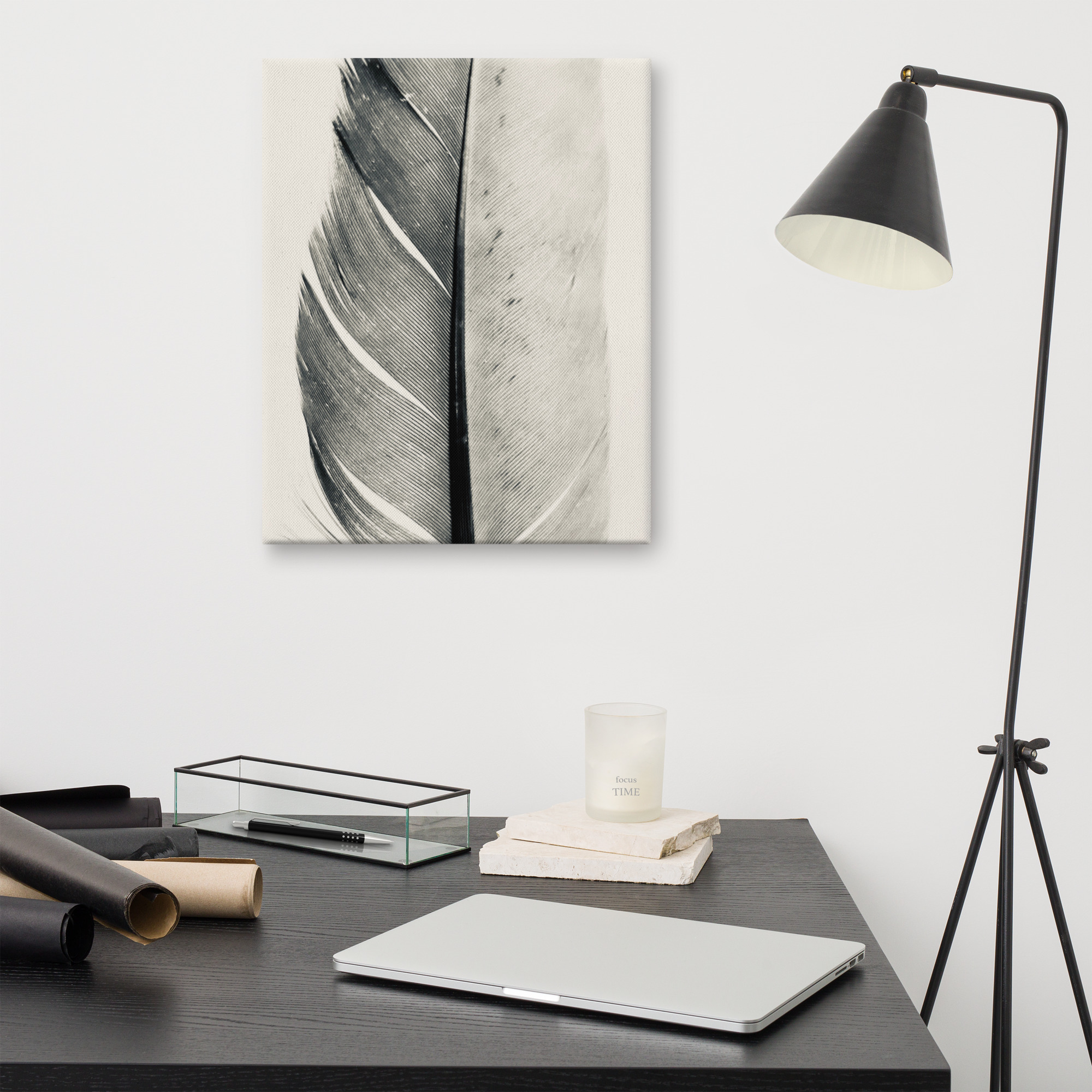 The Scholar's Quill The Scholar's Quill gallery wrapped canvas art (front view)