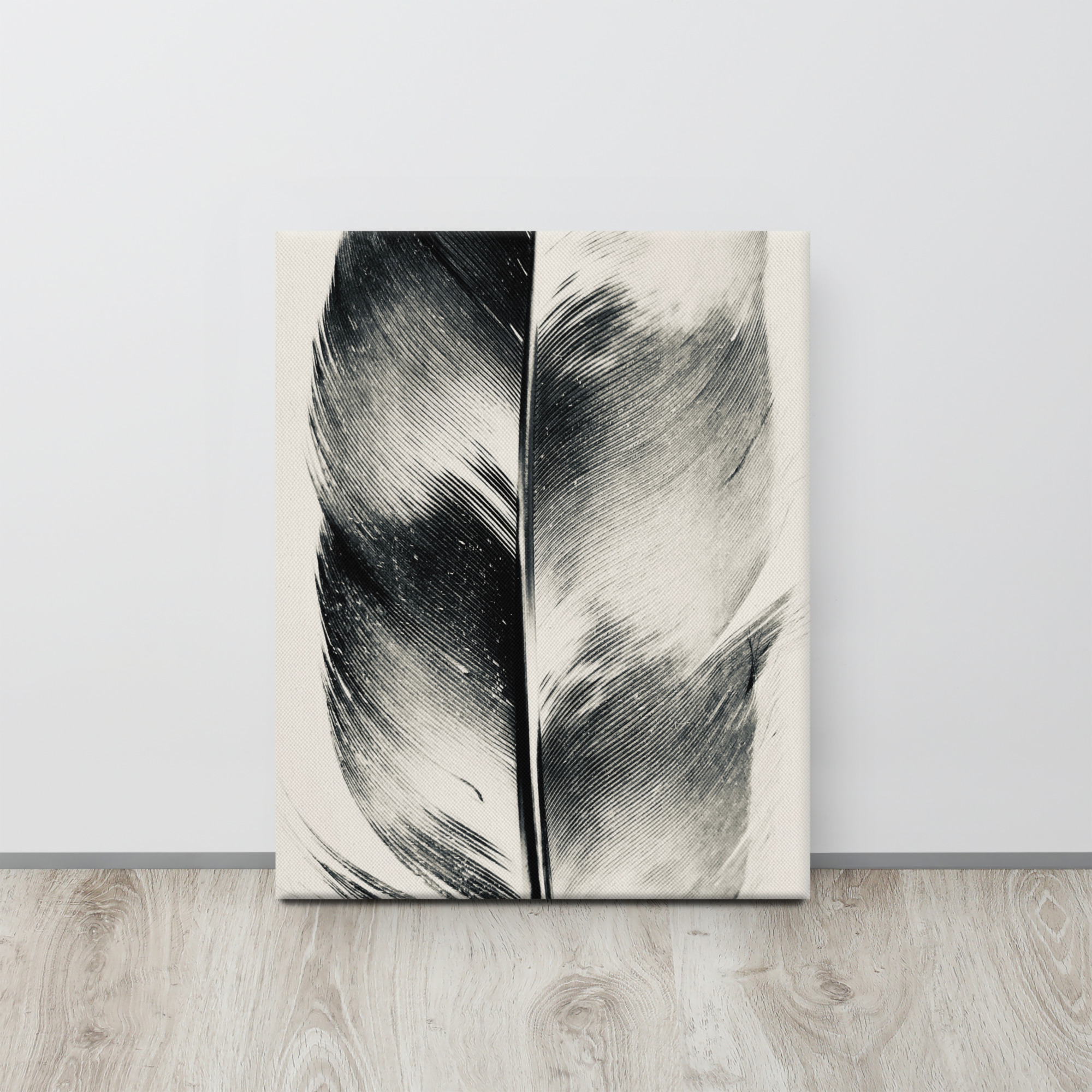 Filigree Plume Filigree Plume gallery wrapped canvas art (front view)