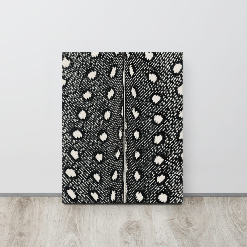 Guinean Divide gallery wrapped canvas art (front view)