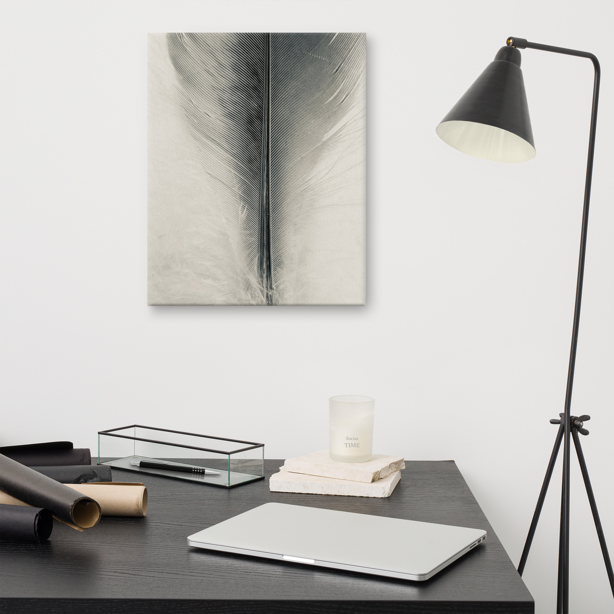 Monolith Quill gallery wrapped canvas art (front view)