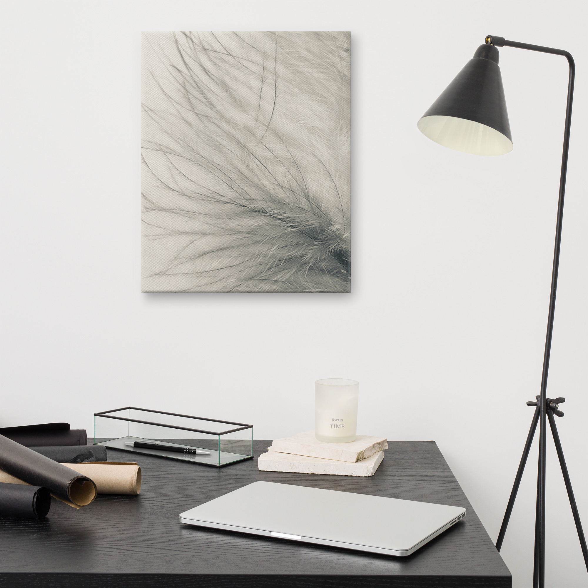 Ethereal Whispers Ethereal Whispers gallery wrapped canvas art (front view)