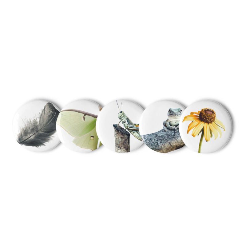 Nature button pins – 1.25″