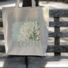Dream Bloom — Teal Dahlia Standard Tote Dream Bloom — Teal Dahlia Standard Tote tote bags – Natural
