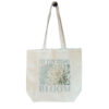 Dream Bloom — Teal Dahlia Standard Tote Dream Bloom — Teal Dahlia Standard Tote tote bags – Natural (hanging)