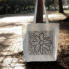 Bloom Etched — Single Blossom Standard Tote Bloom Etched — Single Blossom Standard Tote tote bags – Natural