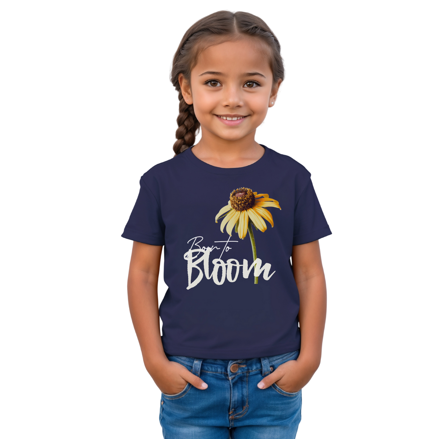 Born to Bloom – Brown-Eyed Susan Born to Bloom – Brown-Eyed Susan kids' t-shirt – Black