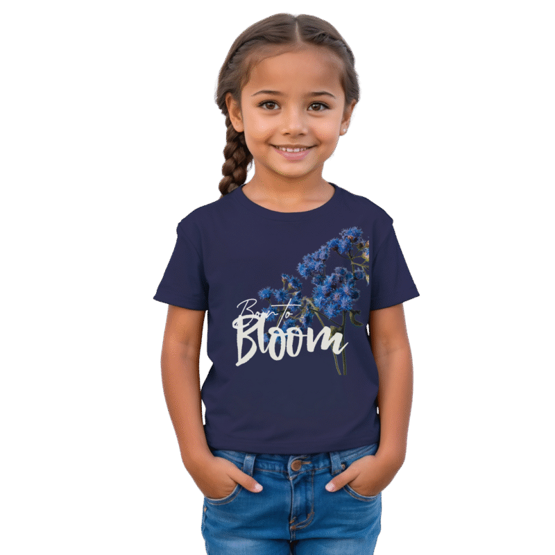 Born to Bloom – Blue Mistflower Born to Bloom – Blue Mistflower kids' t-shirt – 2