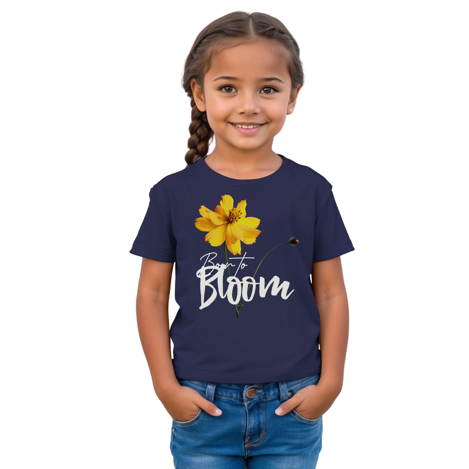 Born to Bloom – Cosmos kids' t-shirt – Black