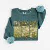 Dream Bloom vintage style sweatshirts – Blue Spruce
