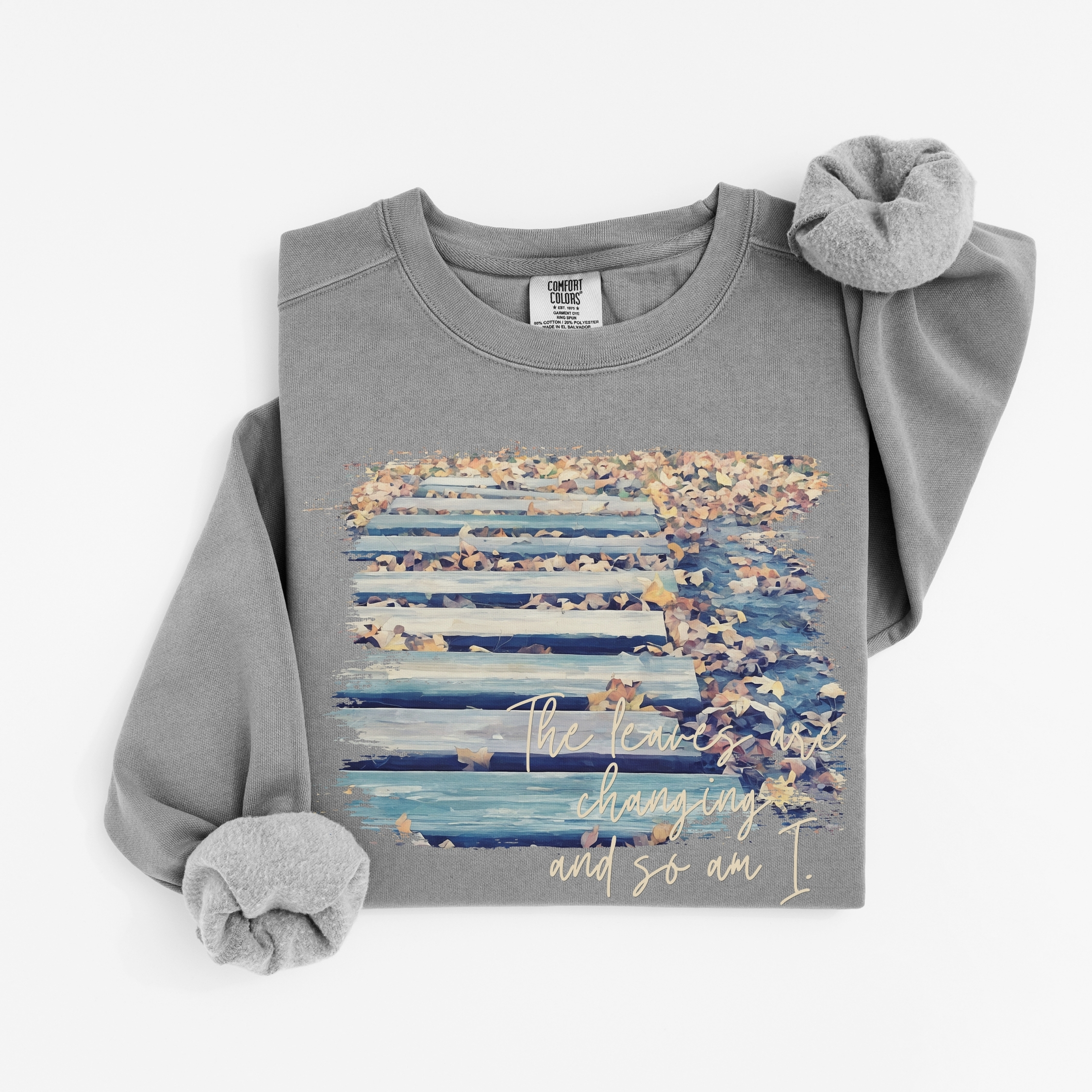 Steps of Change – Classic Fleece Sweatshirt vintage style sweatshirts – Blue Jean