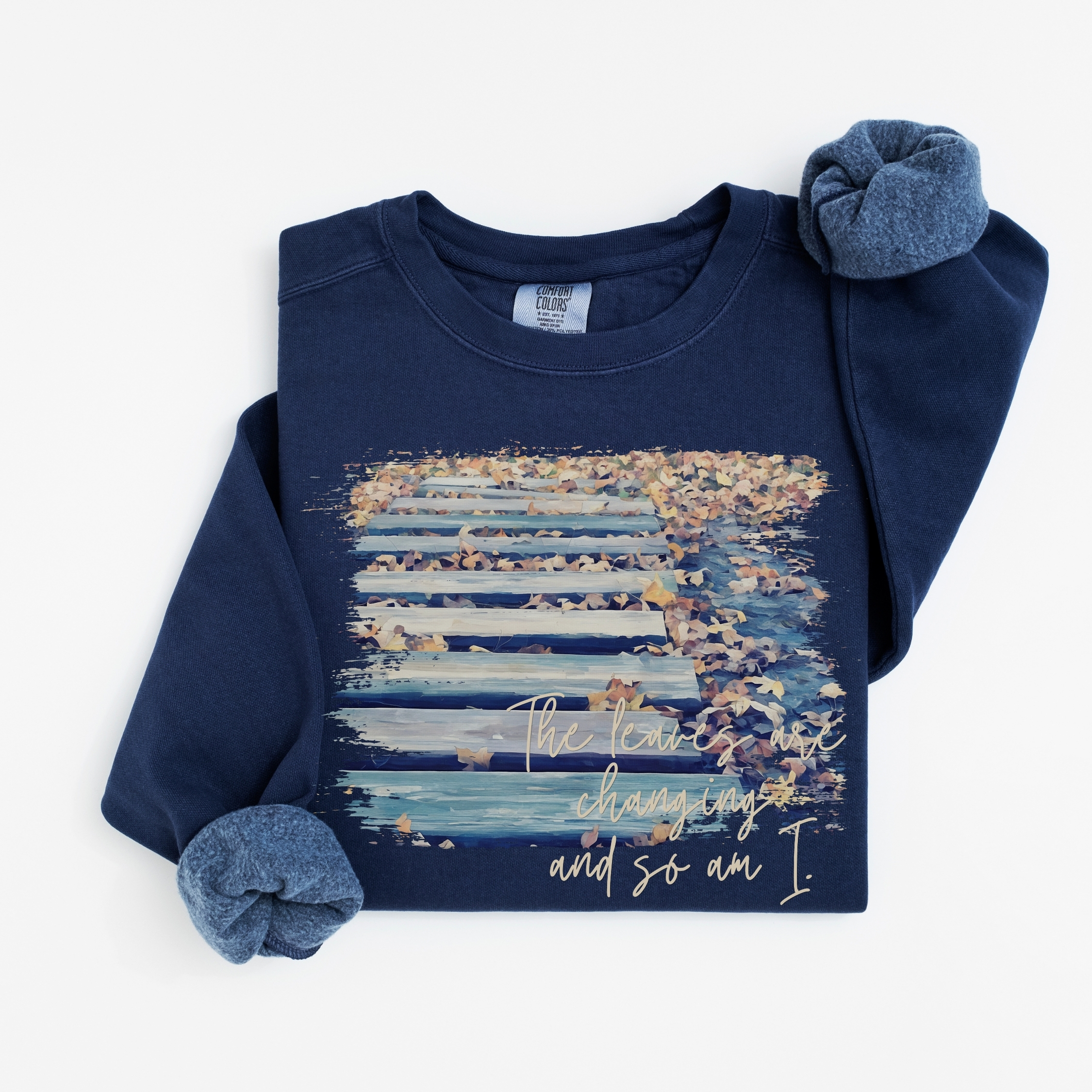 Steps of Change – Classic Fleece Sweatshirt vintage style sweatshirts – Blue Jean