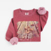 Fallen Leaves – Vintage Fleece Sweatshirt vintage style sweatshirts – Crimson