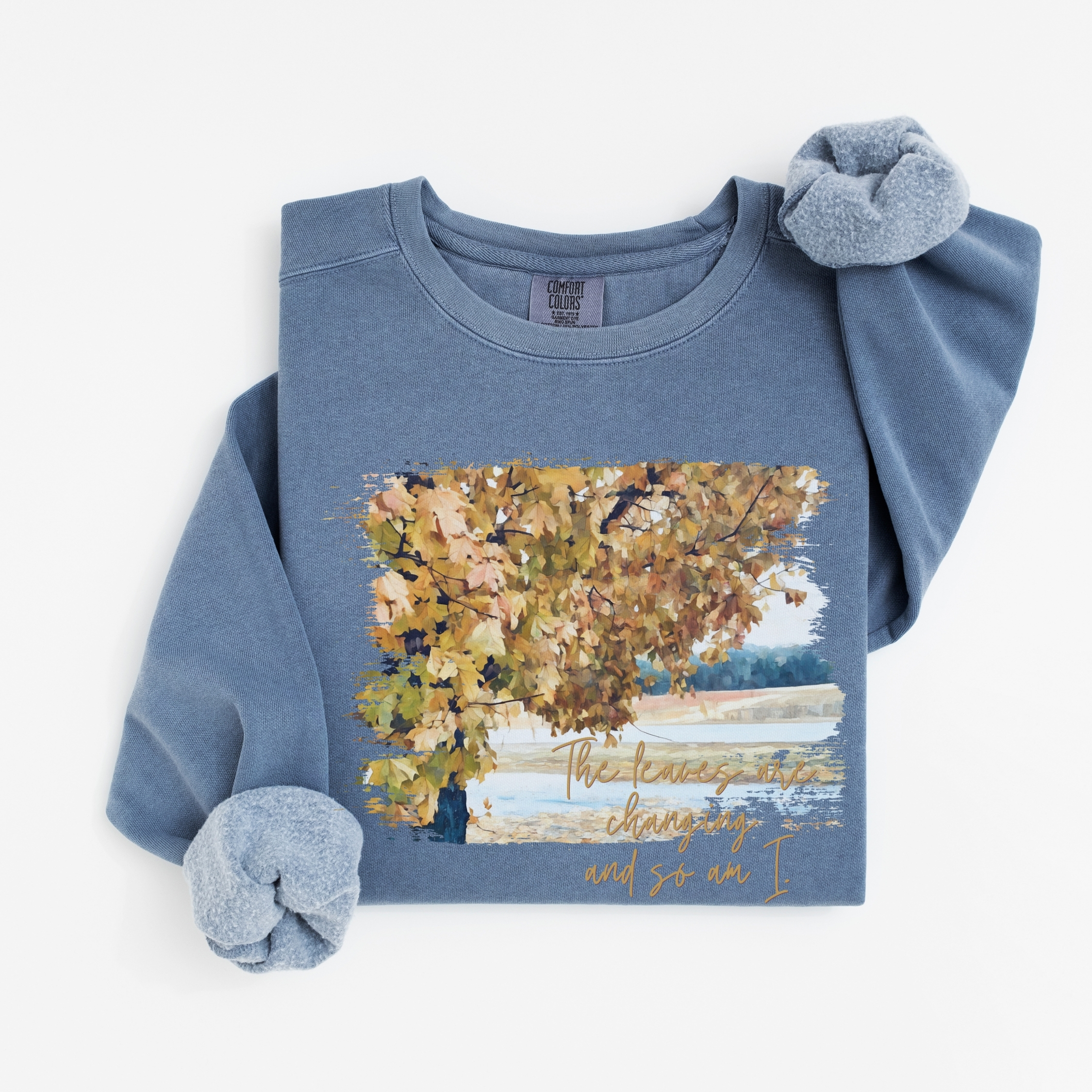 Golden Change – Vintage Fleece Sweatshirt vintage style sweatshirts – Blue Jean