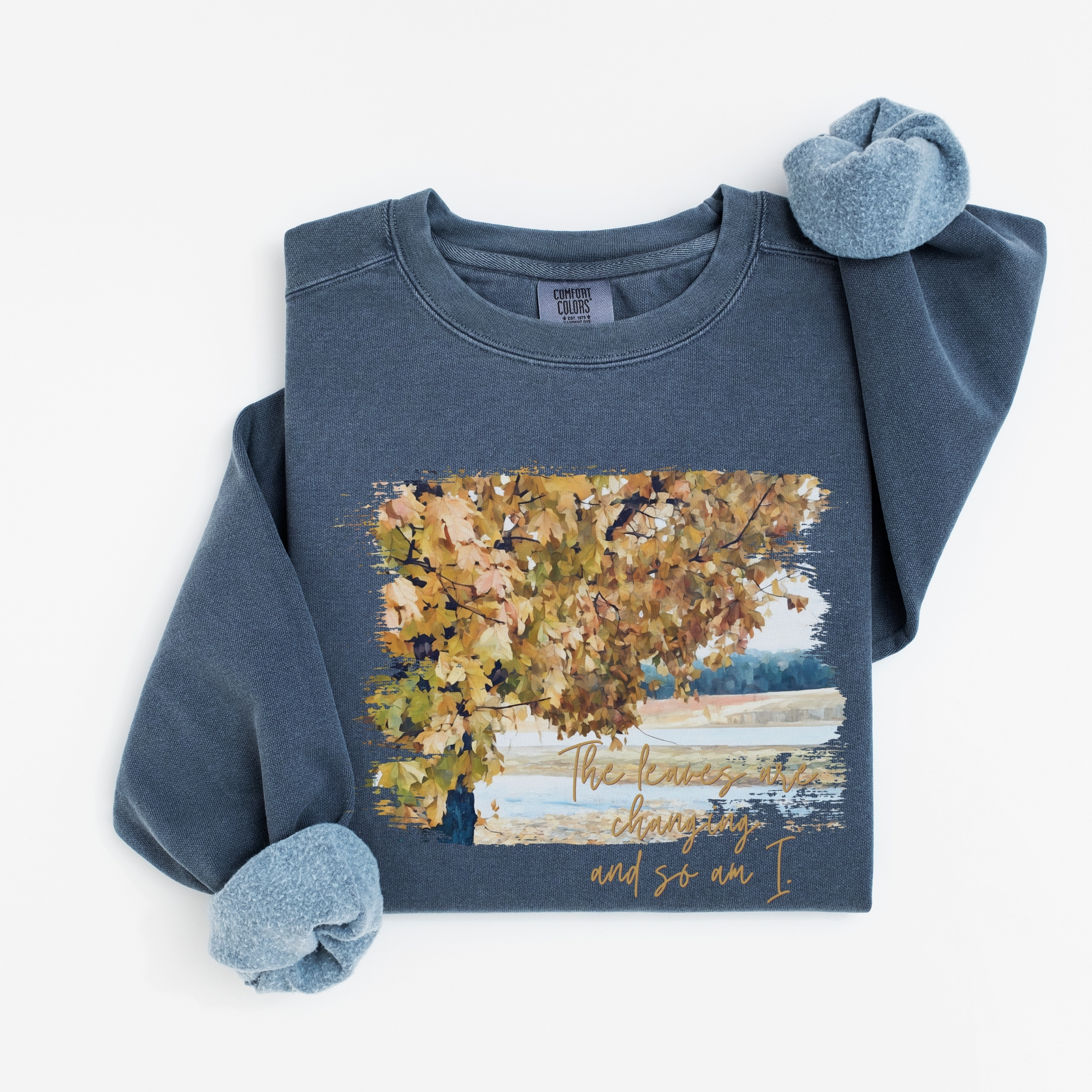 Golden Change – Vintage Fleece Sweatshirt vintage style sweatshirts – Blue Jean
