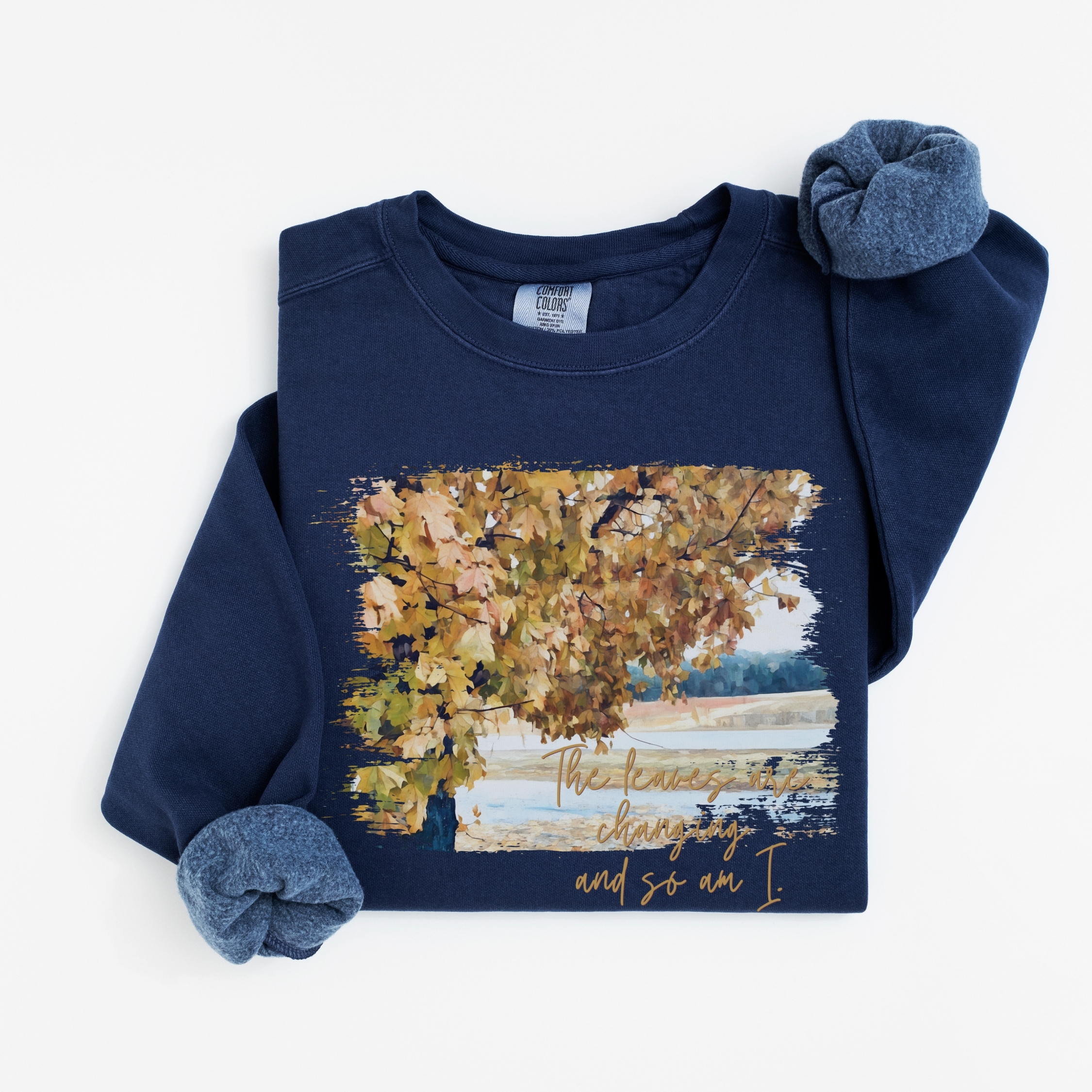 Golden Change – Vintage Fleece Sweatshirt vintage style sweatshirts – Blue Jean