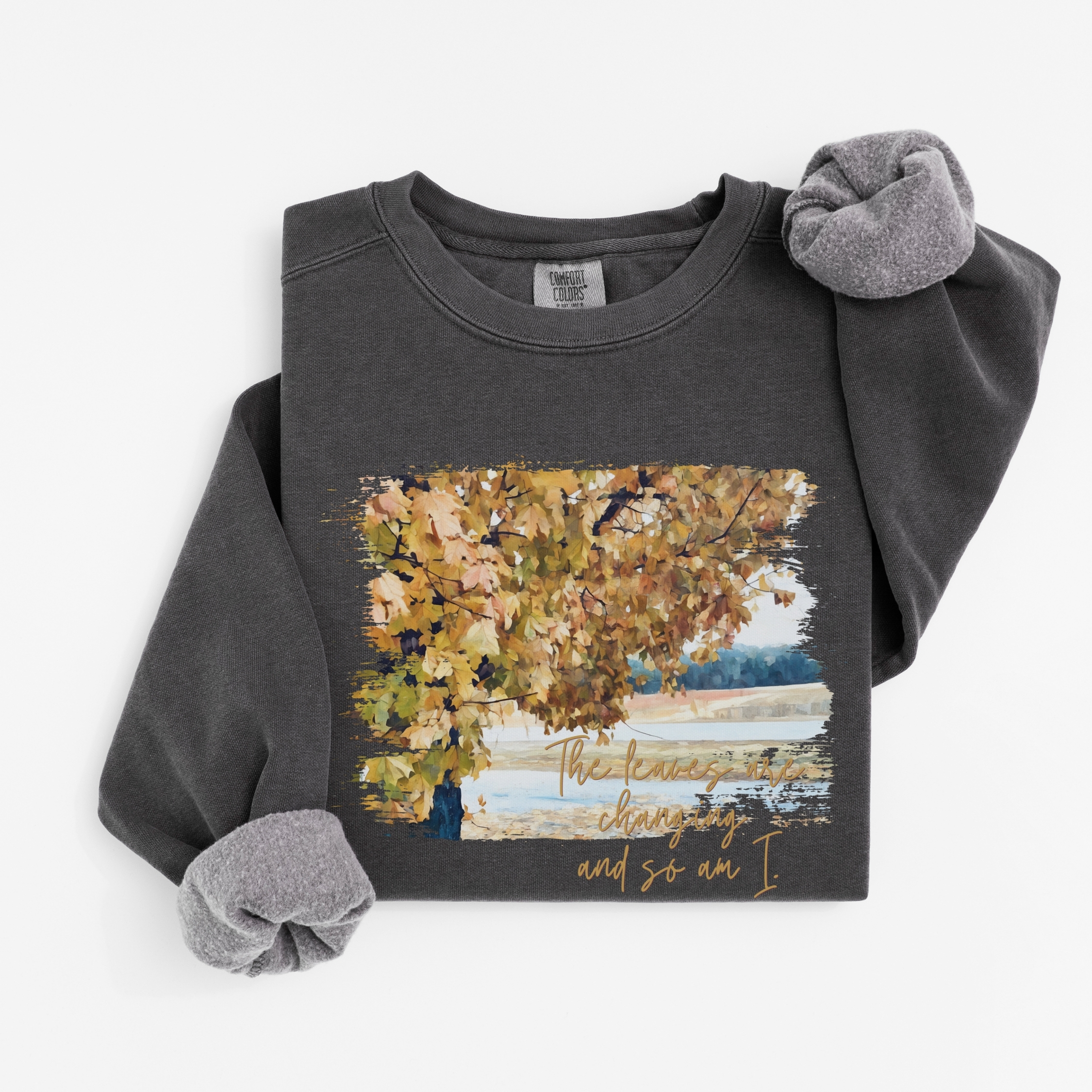 Golden Change – Vintage Fleece Sweatshirt vintage style sweatshirts – Blue Jean