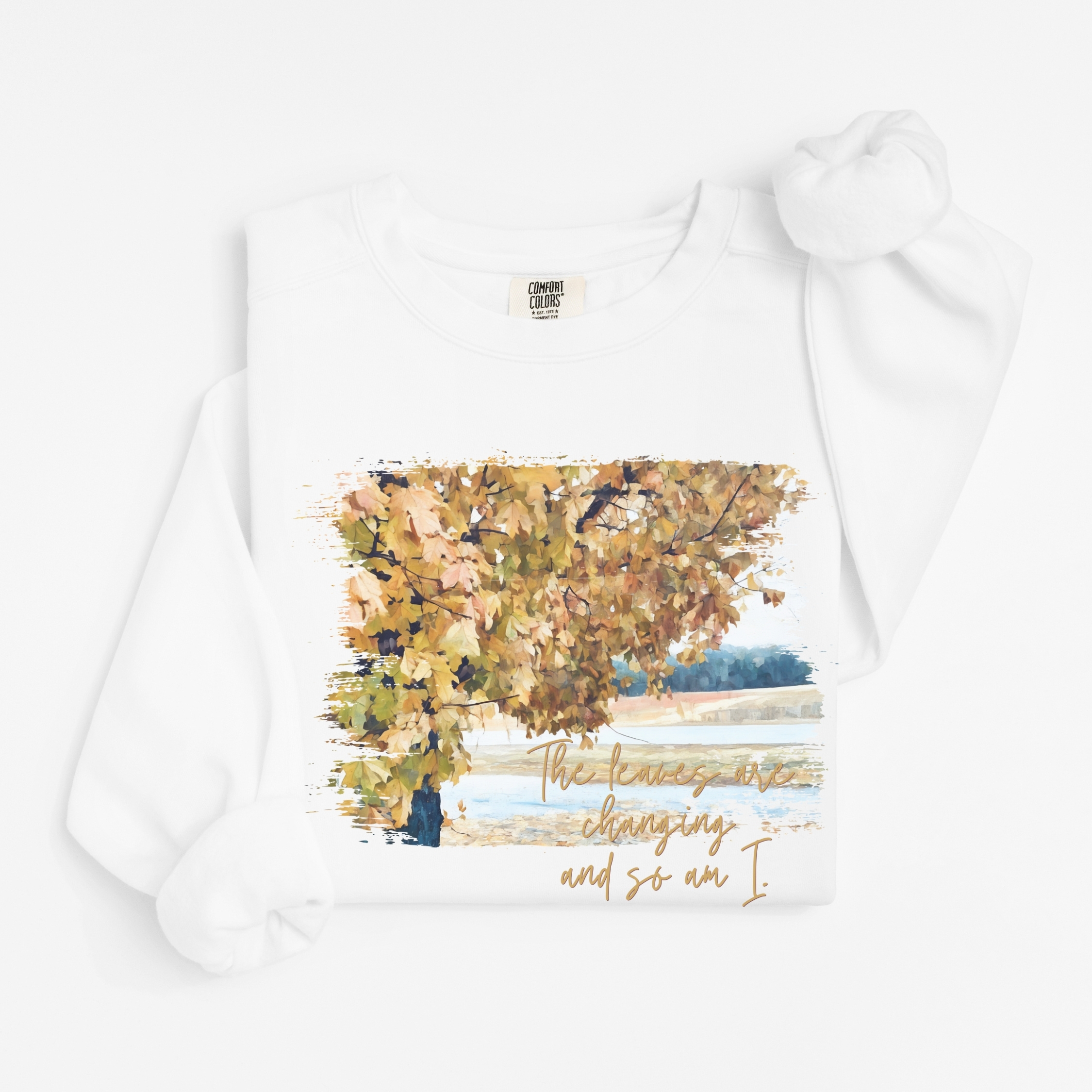 Golden Change – Vintage Fleece Sweatshirt vintage style sweatshirts – Blue Jean