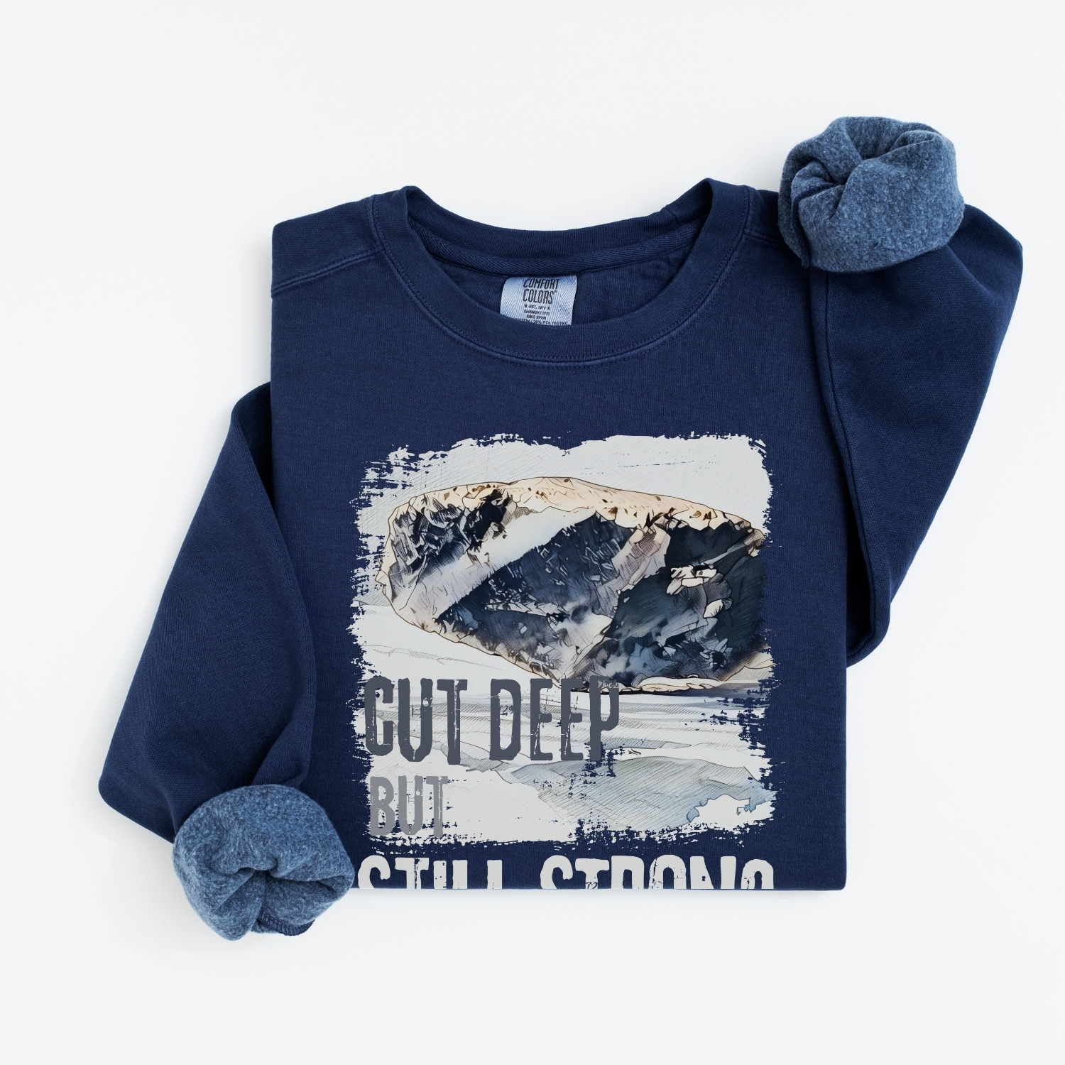 Still Strong vintage style sweatshirts – Denim
