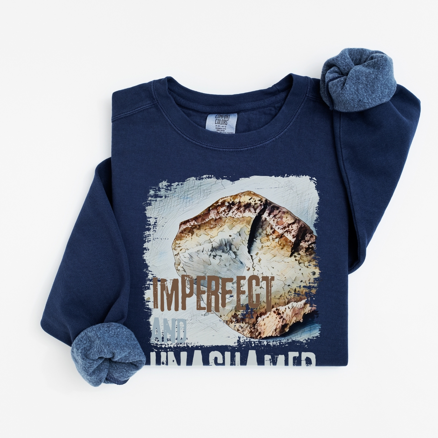 Imperfect vintage style sweatshirts – Denim