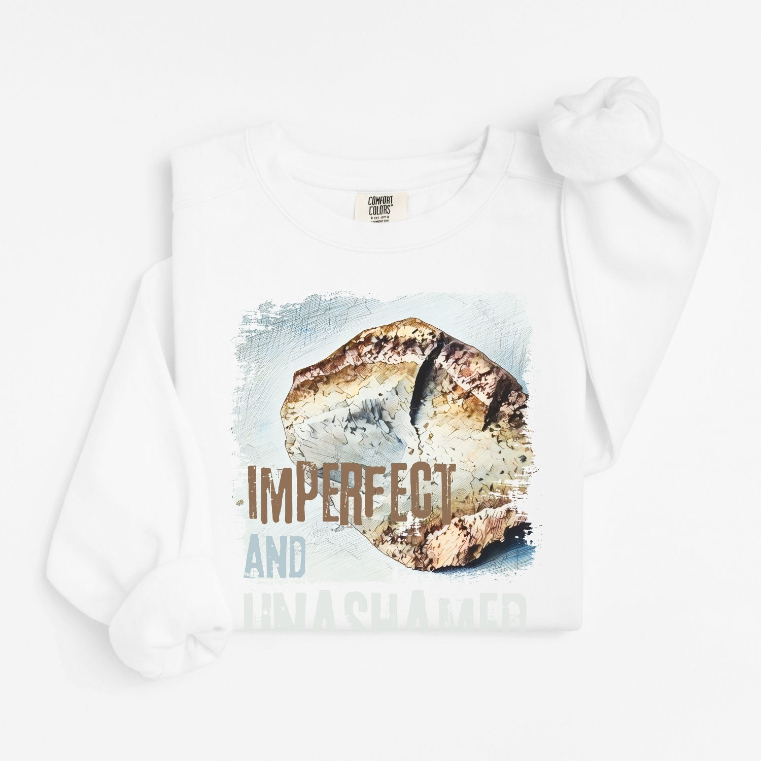 Imperfect vintage style sweatshirts – Denim