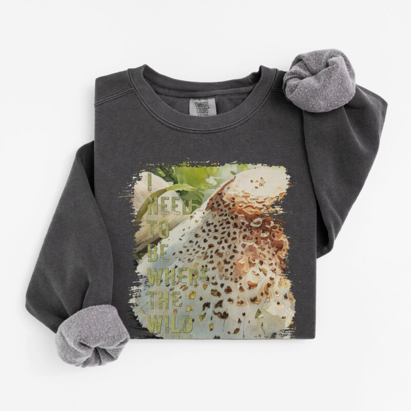Wild Things – Mushroom vintage style sweatshirts – Blue Jean