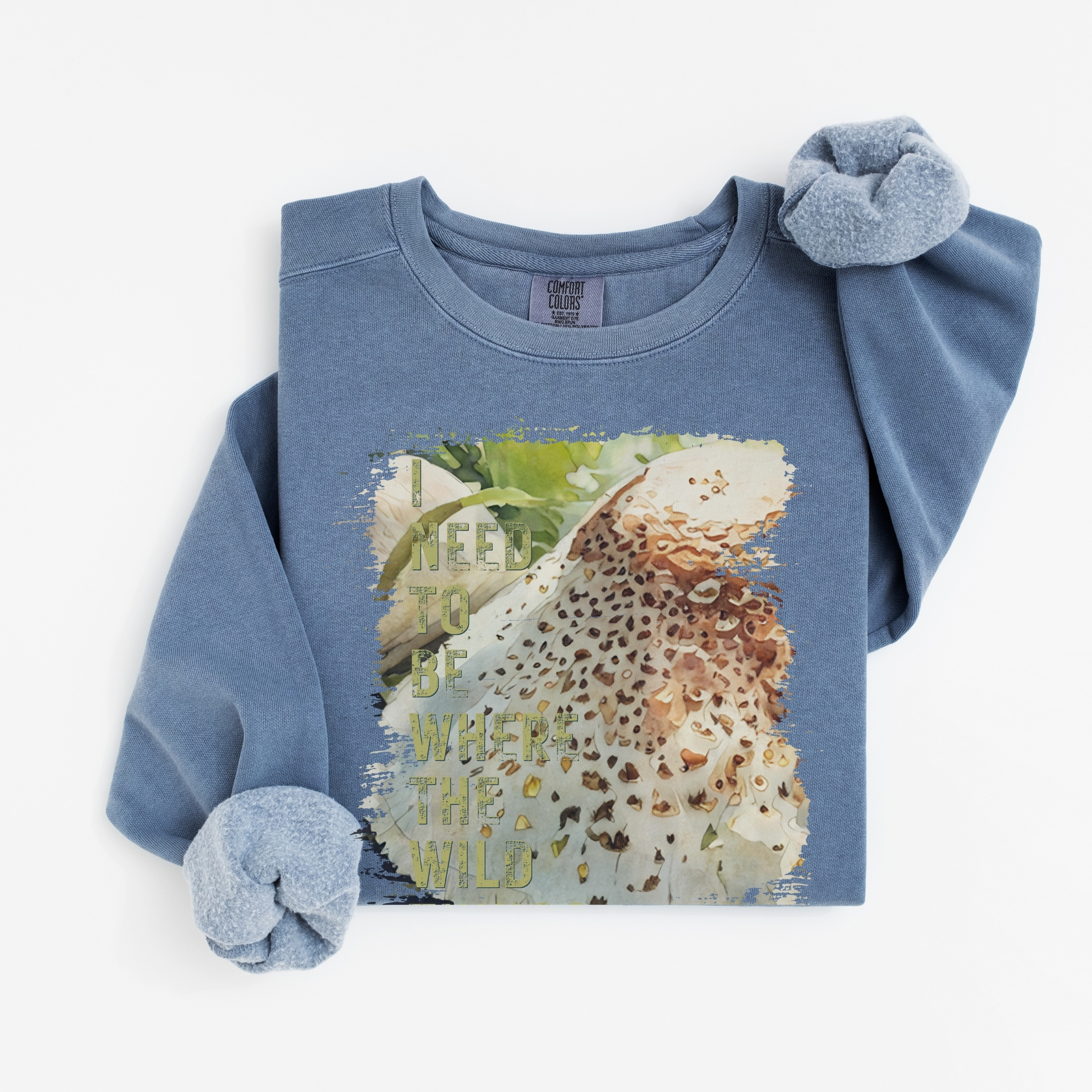 Wild Things – Mushroom vintage style sweatshirts – Blue Jean