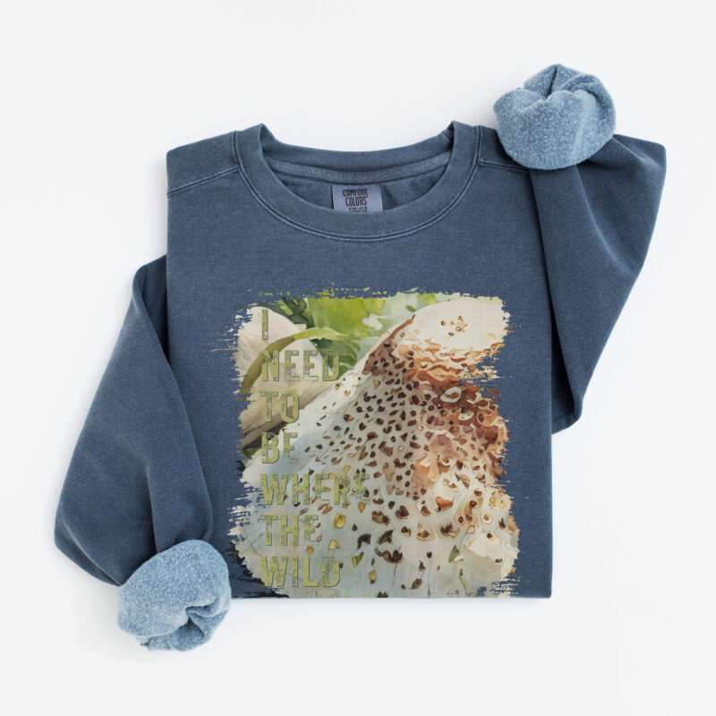 Wild Things – Mushroom vintage style sweatshirts – Blue Jean