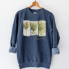 Lace Transformation Lace Transformation vintage style sweatshirts – Blue Spruce (front view)