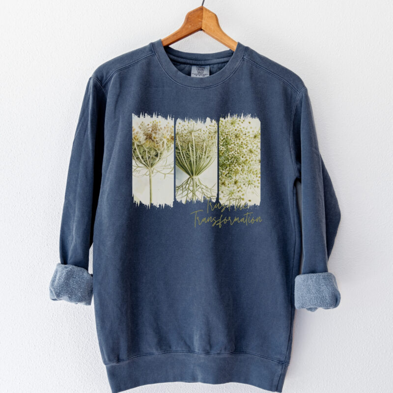 Lace Transformation Lace Transformation vintage style sweatshirts – Blue Spruce