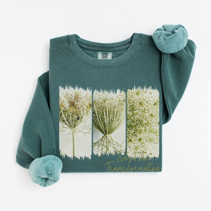 Lace Transformation Lace Transformation vintage style sweatshirts – Blue Spruce