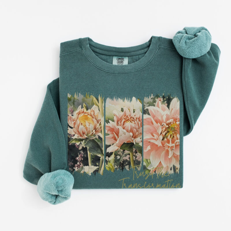 Becoming – Sweatshirt Becoming – Sweatshirt vintage style sweatshirts – Blue Spruce