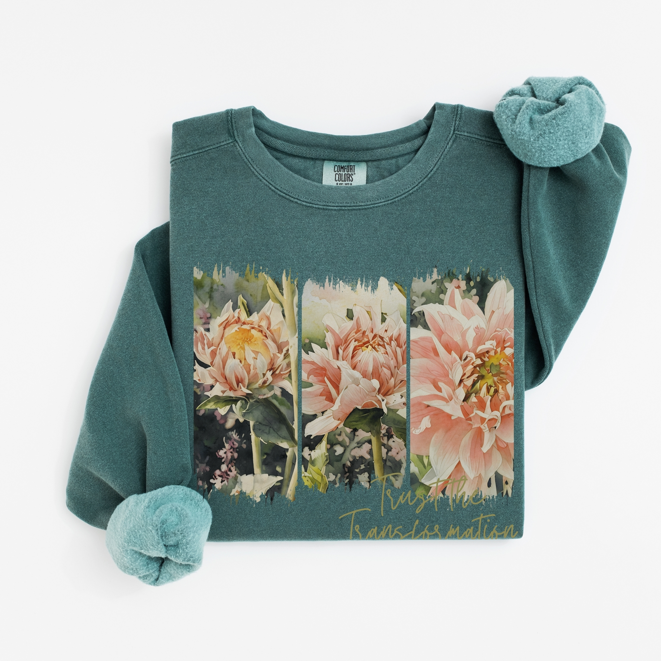 Becoming – Sweatshirt Becoming – Sweatshirt vintage style sweatshirts – Blue Spruce