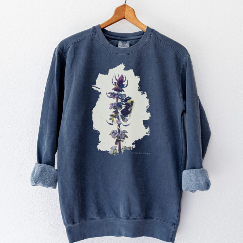 Bee & Basil – Unisex Sweatshirt Bee & Basil – Unisex Sweatshirt vintage style sweatshirts – Blue Jean
