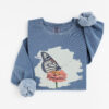 Monarch & Bloom – Unisex Sweatshirt vintage style sweatshirts – Blue Jean