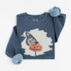 Monarch & Bloom – Unisex Sweatshirt vintage style sweatshirts – Blue Jean