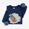 Monarch & Bloom – Unisex Sweatshirt vintage style sweatshirts – Blue Jean