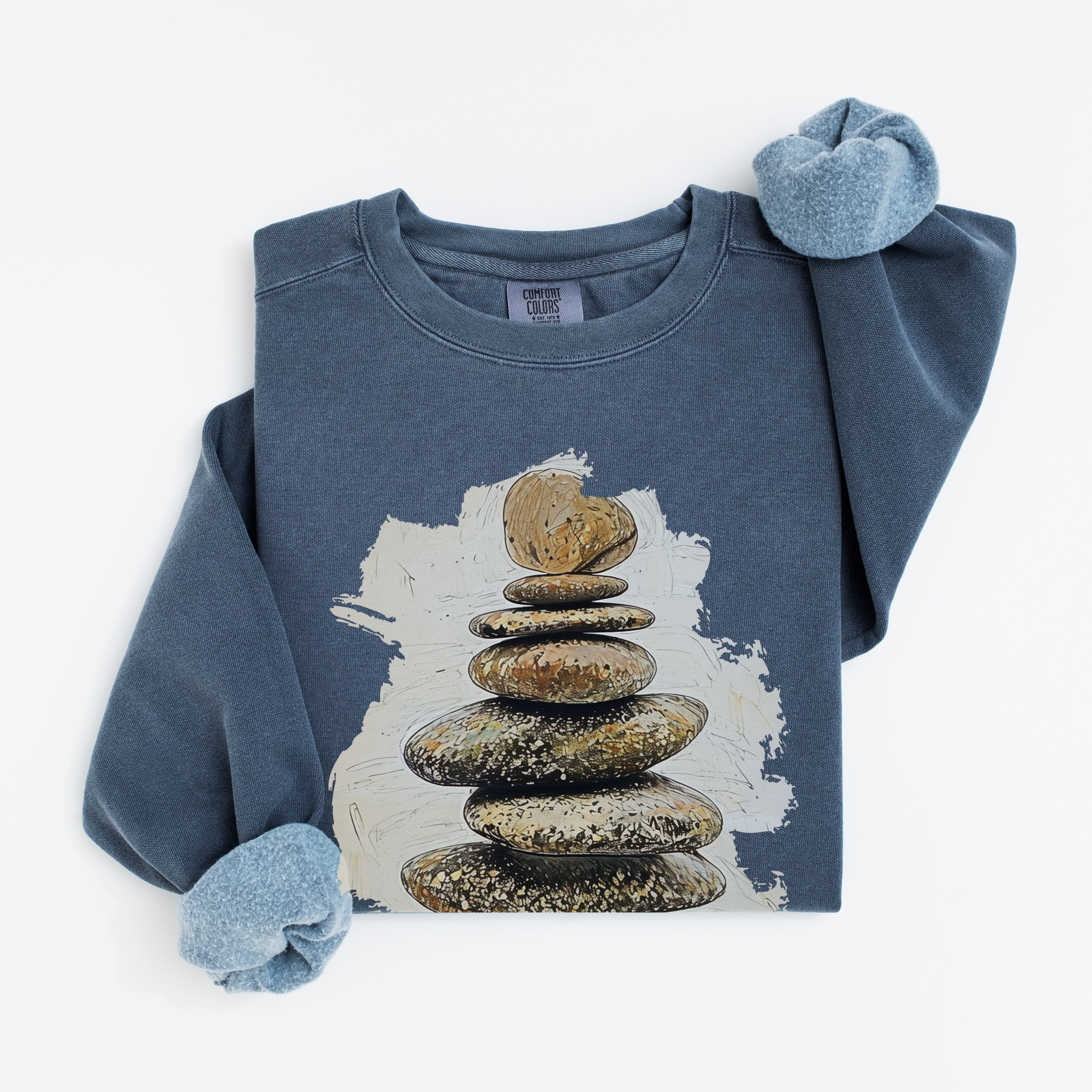 Stacked Stones Stacked Stones vintage style sweatshirts – Denim