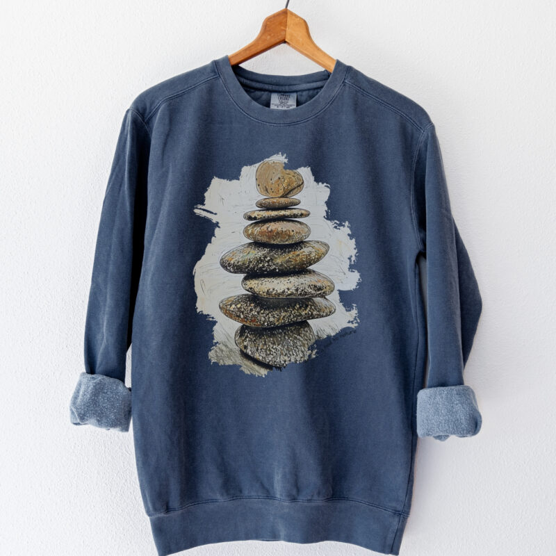 Stacked Stones Stacked Stones vintage style sweatshirts – Denim