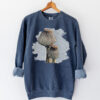 Mushroom Mushroom vintage style sweatshirts – Denim (front view)