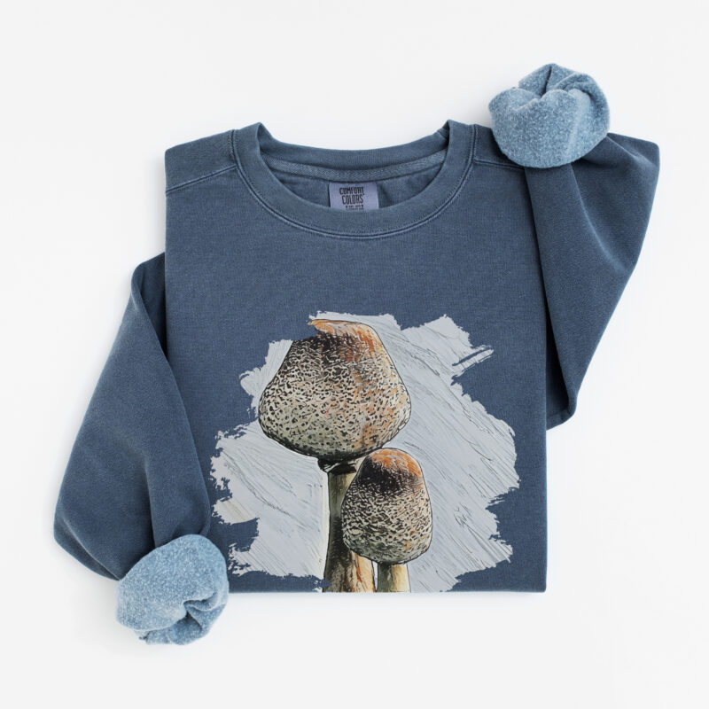 Mushroom Mushroom vintage style sweatshirts – Denim
