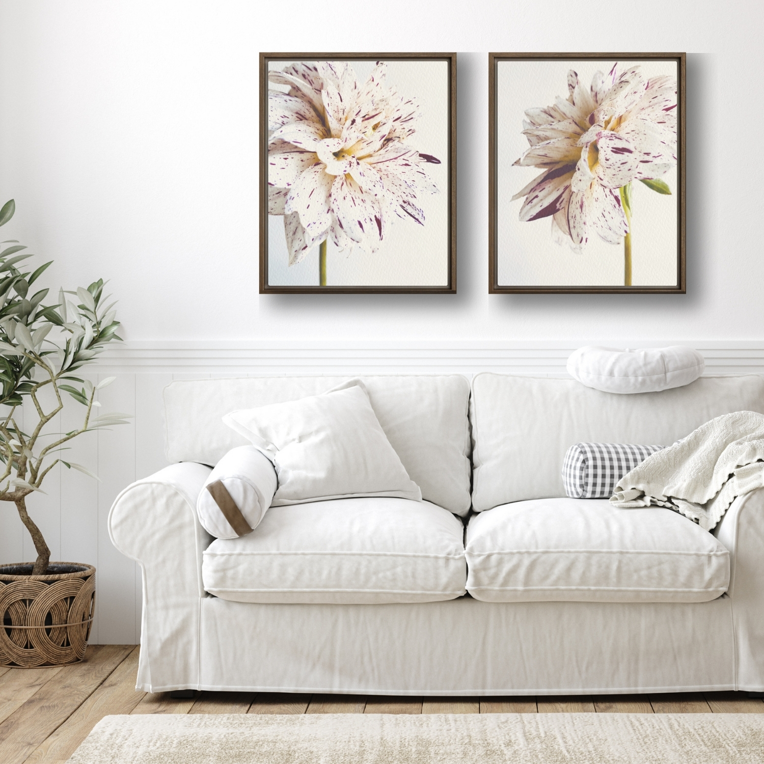 Pattern Pair framed canvas art