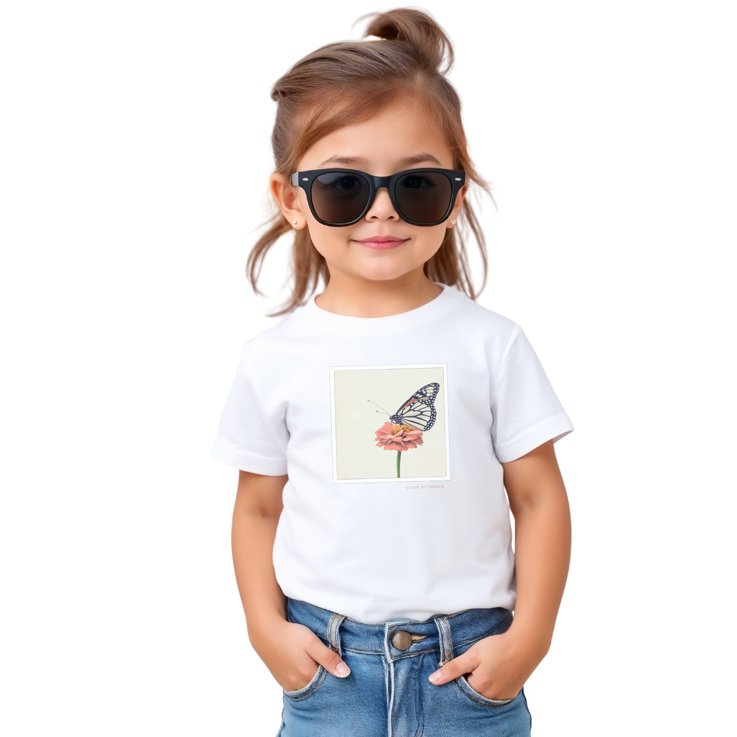 Monarch & Bloom – Children’s Tee Monarch & Bloom – Children’s Tee kids' t-shirt – Black