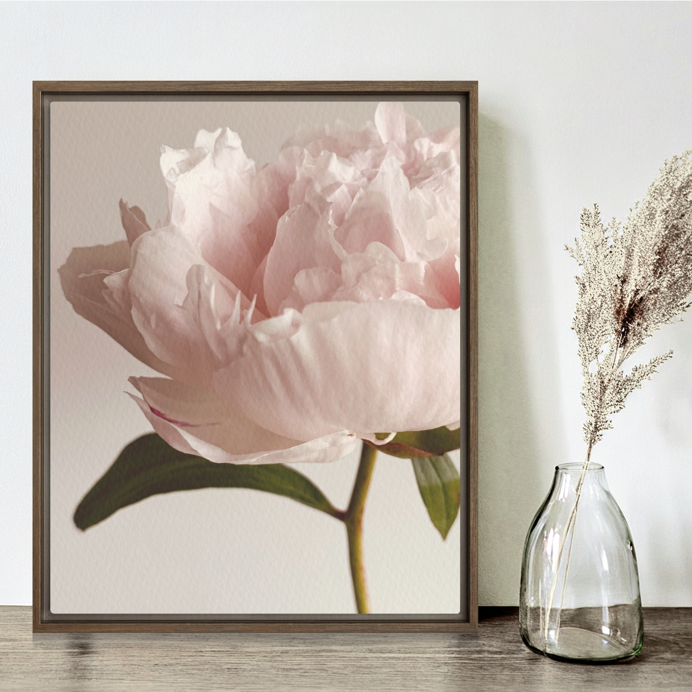 Soft Contour framed canvas art