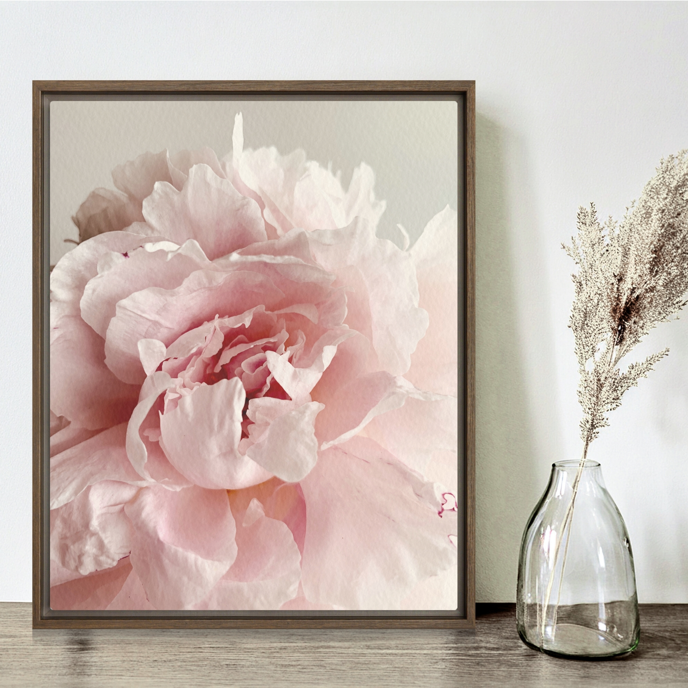 Soft Bloom Soft Bloom framed canvas art