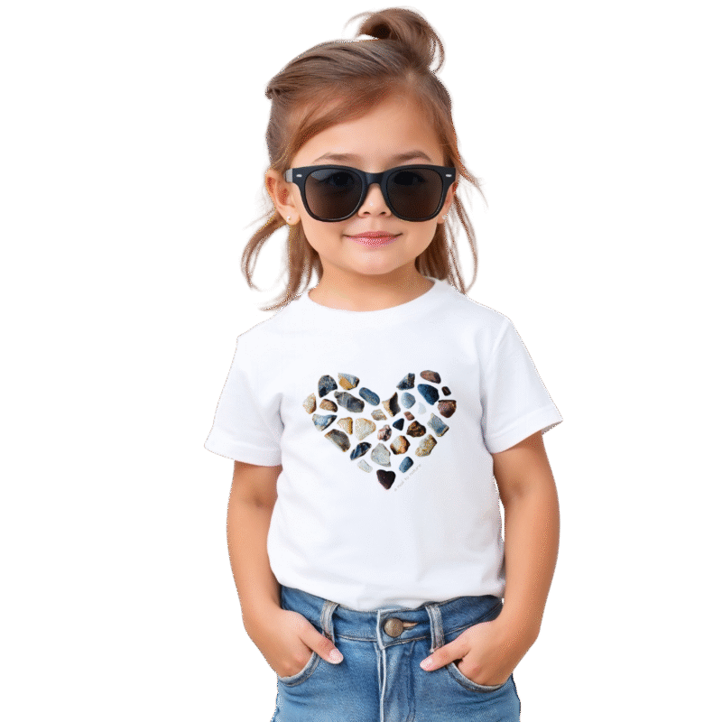 Pebble Heart Pebble Heart kids' t-shirt – Black