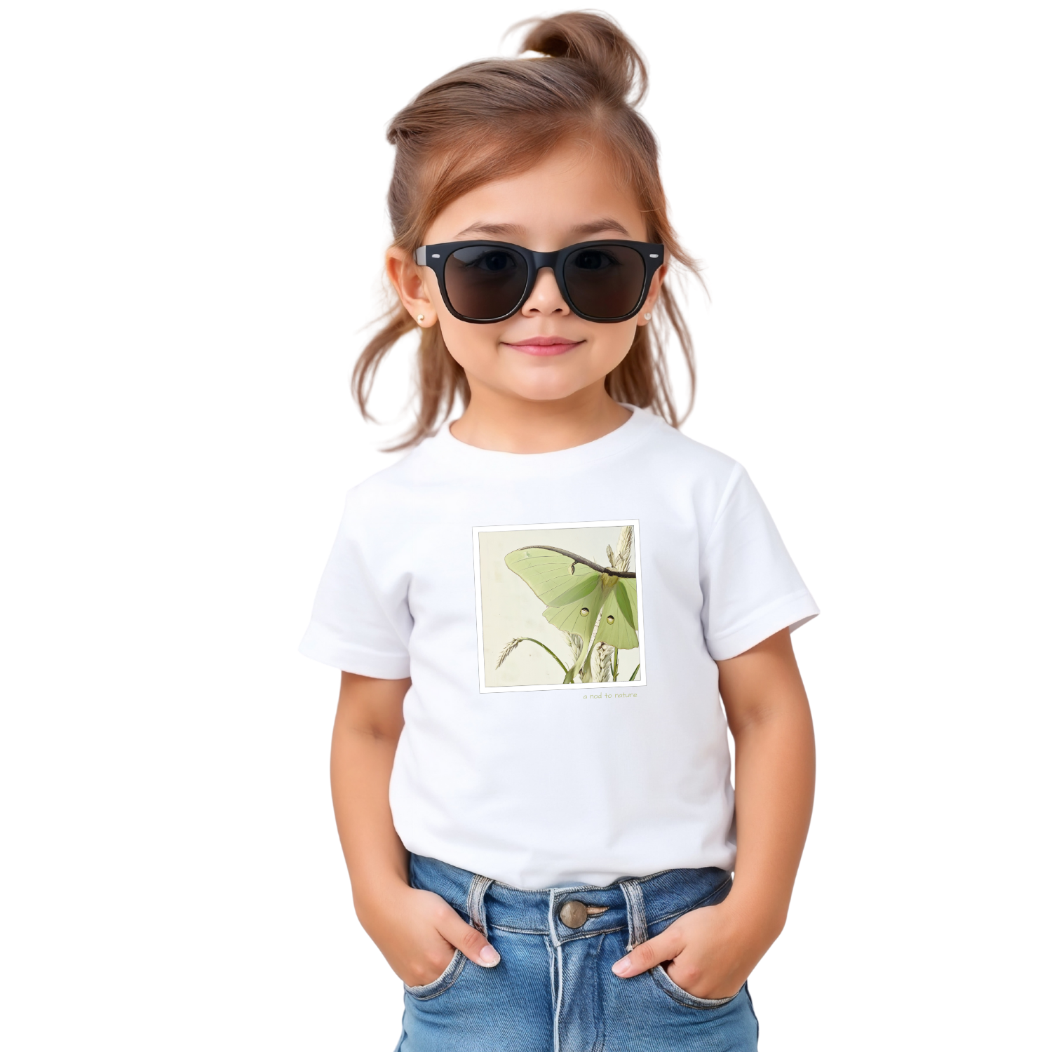 Luna kids' t-shirt – Black