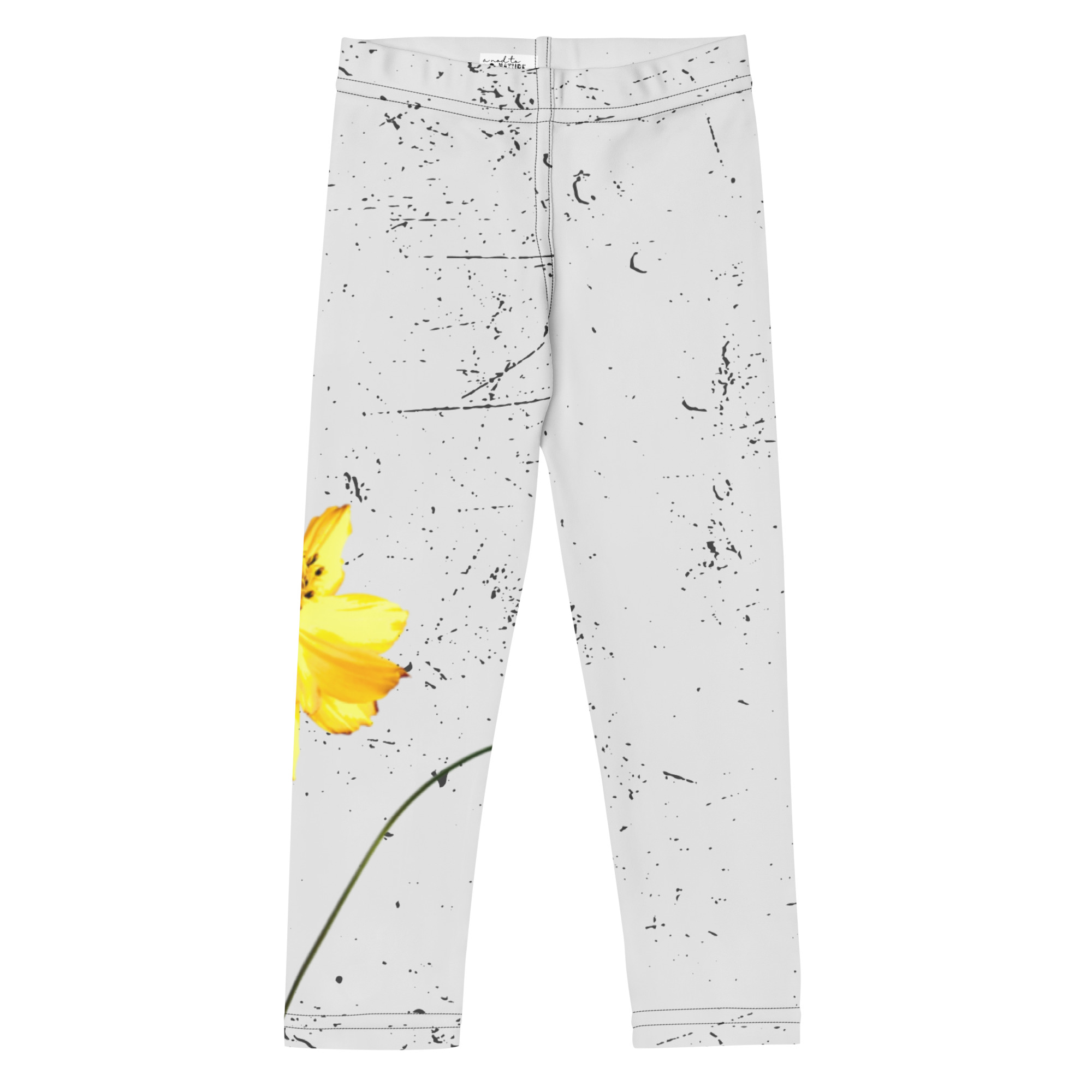 Yellow Cosmos – Children’s Leggings Yellow Cosmos – Children’s Leggings kids' leggings – 2T (front view)